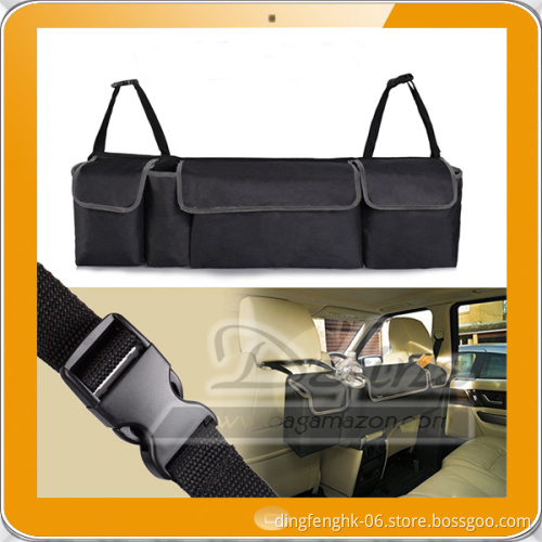 Foldable Trunk Organizer Adjustable Backseat Storage Bag